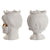 Vaso Home ESPRIT Bianco Dorato Porcellana 15 x 15 x 26.5 cm (2 Unità) - Augustea Shop