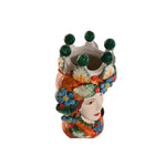 Vaso Home ESPRIT Verde Multicolore Porcellana 20 x 20 x 32 cm (2 Unità) - Augustea Shop