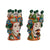 Vaso Home ESPRIT Verde Multicolore Porcellana 20 x 20 x 32 cm (2 Unità) - Augustea Shop
