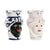 Vaso Home ESPRIT Azzurro Bianco Nero Porcellana 12 x 12 x 20 cm (2 Unità) - Augustea Shop