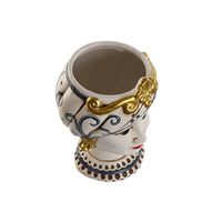 Vaso Home ESPRIT Azzurro Bianco Dorato Porcellana 15 x 15 x 26 cm (2 Unità) - Augustea Shop