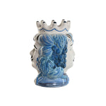 Vaso Home ESPRIT Azzurro Bianco Porcellana 15 x 15 x 26 cm - Augustea Shop