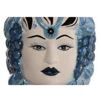 Vaso Home ESPRIT Azzurro Bianco Porcellana 15 x 15 x 26 cm - Augustea Shop