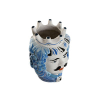 Vaso Home ESPRIT Azzurro Bianco Porcellana 15 x 15 x 26 cm - Augustea Shop