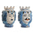 Vaso Home ESPRIT Azzurro Bianco Porcellana 15 x 15 x 26 cm - Augustea Shop