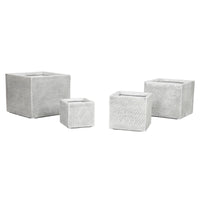 Vaso Home ESPRIT Grigio Magnesio 37 x 37 x 31,5 cm (4 Unità) - Augustea Shop