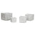 Vaso Home ESPRIT Grigio Magnesio 37 x 37 x 31,5 cm (4 Unità) - Augustea Shop