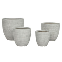 Vaso Home ESPRIT Grigio Magnesio 44 x 44 x 43 cm (4 Unità) - Augustea Shop