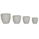Vaso Home ESPRIT Grigio Magnesio 44 x 44 x 43 cm (4 Unità) - Augustea Shop