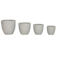 Vaso Home ESPRIT Grigio Magnesio 44 x 44 x 43 cm (4 Unità) - Augustea Shop