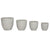 Vaso Home ESPRIT Grigio Magnesio 44 x 44 x 43 cm (4 Unità) - Augustea Shop