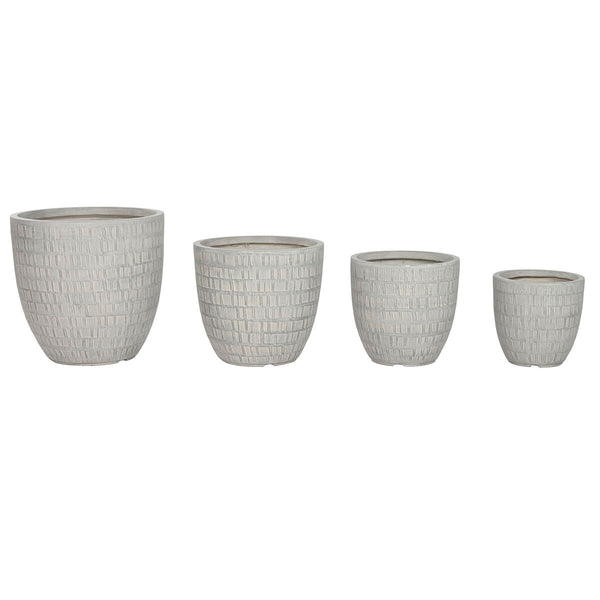 Vaso Home ESPRIT Grigio Magnesio 44 x 44 x 43 cm (4 Unità) - Augustea Shop