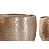 Vaso Home ESPRIT Dorato Alluminio 35 x 35 x 29,5 cm (5 Unità) - Augustea Shop