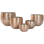 Vaso Home ESPRIT Dorato Alluminio 35 x 35 x 29,5 cm (5 Unità) - Augustea Shop