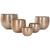 Vaso Home ESPRIT Dorato Alluminio 35 x 35 x 29,5 cm (5 Unità) - Augustea Shop