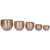 Vaso Home ESPRIT Dorato Alluminio 35 x 35 x 29,5 cm (5 Unità) - Augustea Shop