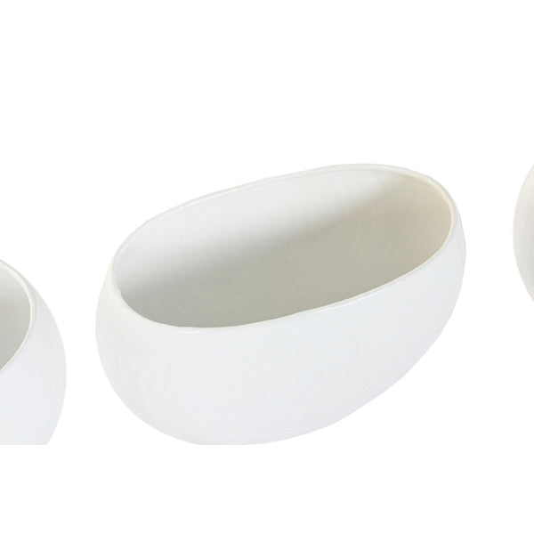 Vaso Home ESPRIT Bianco Alluminio 54 x 24 x 36 cm 54 x 25 x 36 cm (5 Unità) - Augustea Shop