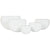 Vaso Home ESPRIT Bianco Alluminio 54 x 24 x 36 cm 54 x 25 x 36 cm (5 Unità) - Augustea Shop