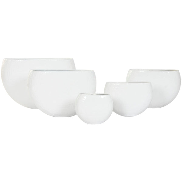 Vaso Home ESPRIT Bianco Alluminio 54 x 24 x 36 cm 54 x 25 x 36 cm (5 Unità) - Augustea Shop