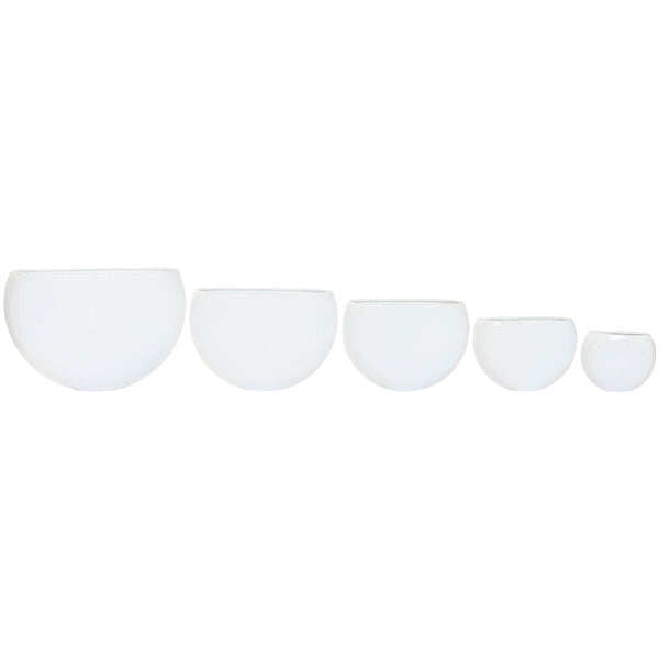 Vaso Home ESPRIT Bianco Alluminio 54 x 24 x 36 cm 54 x 25 x 36 cm (5 Unità) - Augustea Shop