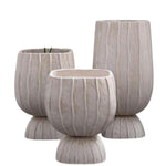 Vaso Home ESPRIT Argilla Fibra Moderno 32 x 32 x 60 cm - Augustea Shop