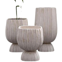 Vaso Home ESPRIT Argilla Fibra Moderno 35 x 35 x 45 cm - Augustea Shop