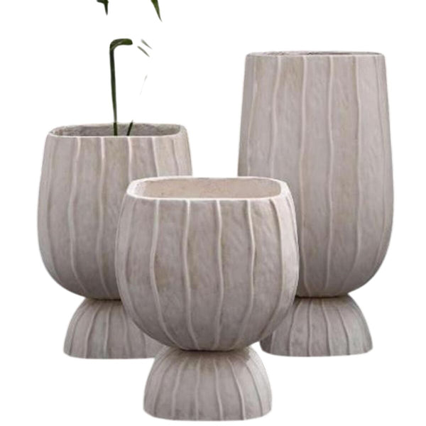 Vaso Home ESPRIT Argilla Fibra Moderno 35 x 35 x 45 cm - Augustea Shop