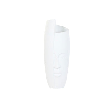 Vaso Home ESPRIT Bianco Magnesio Moderno Viso 33 x 33 x 72 cm