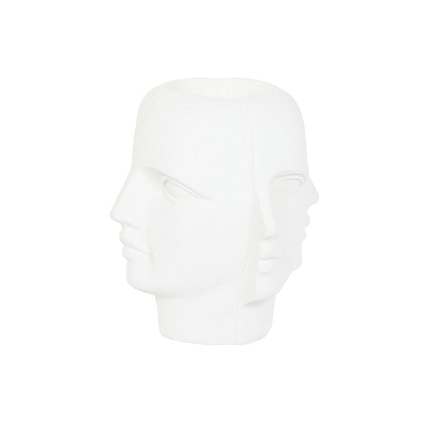 Vaso Home ESPRIT Bianco Magnesio Moderno Viso 49 x 49 x 50 cm - Augustea Shop