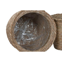 Vaso Home ESPRIT Marrone Fibra Città 70 x 70 x 58 cm (7 Unità) - Augustea Shop