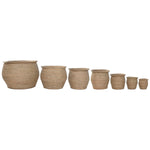 Vaso Home ESPRIT Marrone Fibra Città 70 x 70 x 58 cm (7 Unità) - Augustea Shop