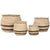 Vaso Home ESPRIT Marrone Fibra Arabo 60 x 60 x 52 cm (4 Unità) - Augustea Shop