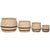 Vaso Home ESPRIT Marrone Fibra Arabo 60 x 60 x 52 cm (4 Unità) - Augustea Shop
