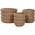 Vaso Home ESPRIT Marrone Fibra Città 42 x 42 x 39 cm (3 Pezzi) - Augustea Shop