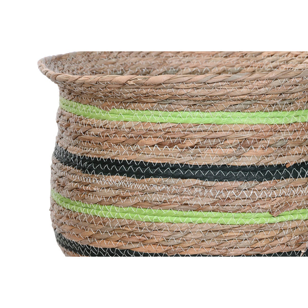 Vaso Home ESPRIT Marrone Verde Fibra Arabo 44 x 44 x 33 cm (6 Unità) - Augustea Shop