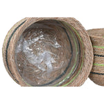 Vaso Home ESPRIT Marrone Verde Fibra Arabo 44 x 44 x 33 cm (6 Unità) - Augustea Shop