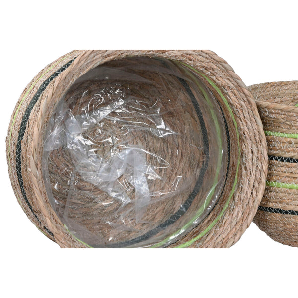 Vaso Home ESPRIT Marrone Verde Fibra Arabo 44 x 44 x 33 cm (6 Unità) - Augustea Shop
