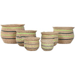 Vaso Home ESPRIT Marrone Verde Fibra Arabo 44 x 44 x 33 cm (6 Unità) - Augustea Shop