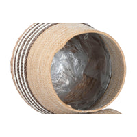Vaso Home ESPRIT Marrone Bicolore Fibra Città 31 x 31 x 49 cm (3 Pezzi) - Augustea Shop