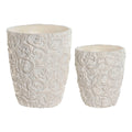 Vaso Home ESPRIT Cemento 24 x 24 x 28 cm (2 Pezzi)