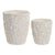 Vaso Home ESPRIT Cemento 24 x 24 x 28 cm (2 Pezzi) - Augustea Shop