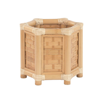 Vaso Home ESPRIT Bambù Rattan Tropicale 46 x 40 x 40 cm