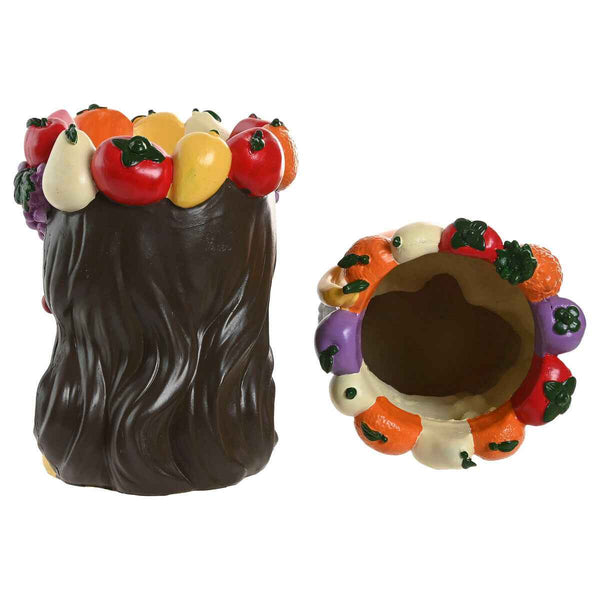 Vaso Home ESPRIT Multicolore Resina chica Città (2 Unità)