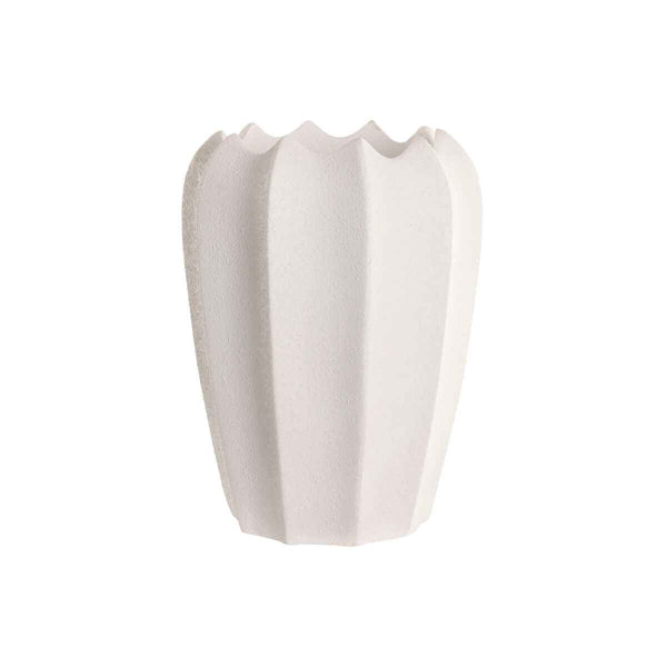 Vaso Home ESPRIT Bianco Fibra Mediterraneo