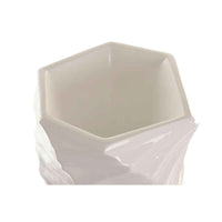 Vaso Home ESPRIT Bianco Fibra Moderno