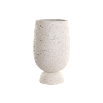 Planter Home ESPRIT White Fibre Mediterranean 35 x 35 x 60 cm