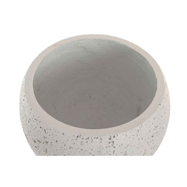 Vaso Home ESPRIT Bianco Fibra Mediterraneo