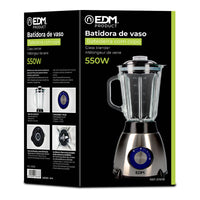 Frullatore EDM 07678 Nero 550 W 1,5 L - Augustea Shop