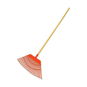 Rake for Collecting Leaves EDM Large Garden Orange 55 x 31 x 116 cm