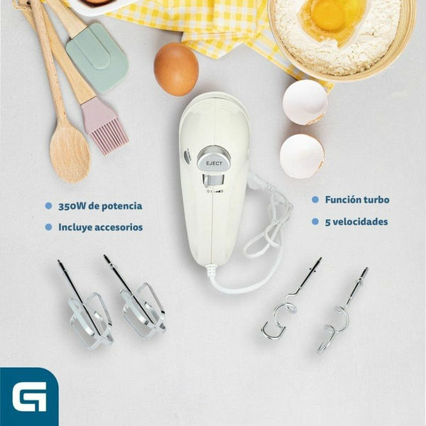 Sbattitore-Impastatrice Grunkel AM-350TURB05BOWL 350 W Bianco 1 L 2 L - Augustea Shop